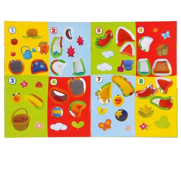 Аппликация для малышей с наклейками «Ми-ми-мишки»