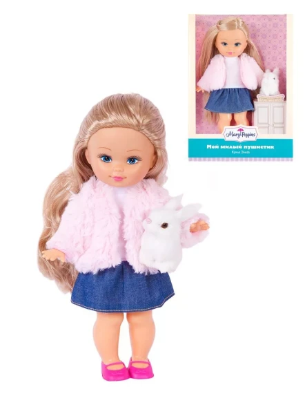 Кукла Элиза "Мой милый пушистик", зайка, 26 см, Mary Poppins