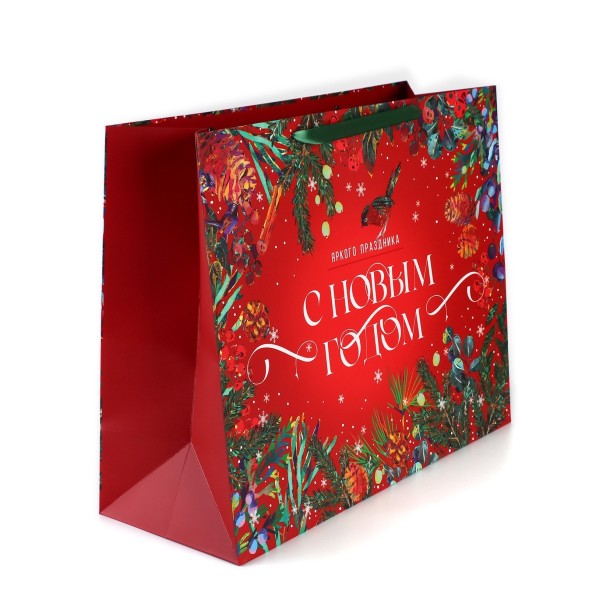 Пакет подарочный новогодний ламинированный «Новогодняя сказка», XL 49 х 40 х 19 см, Новый год