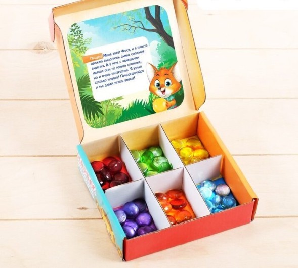 Игра с камешками «Марблс. Весёлые задания»