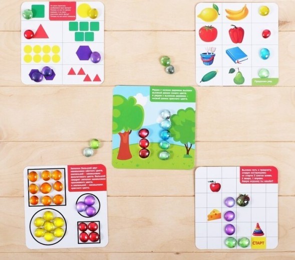 Игра с камешками «Марблс. Весёлые задания»