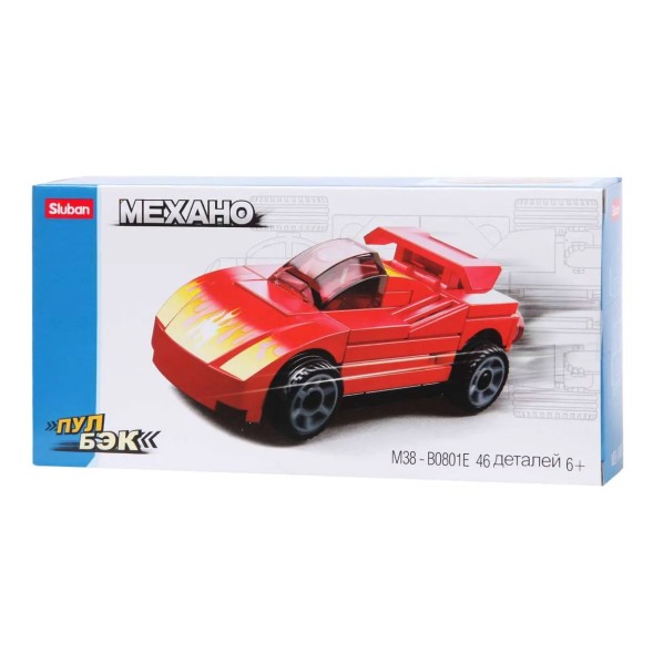 Конструктор SLUBAN Машинка M38-B0801E, 46 деталей