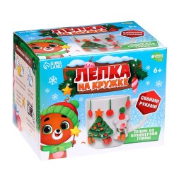 Декор кружки полимерной глиной «Новый год! Ёлочка»