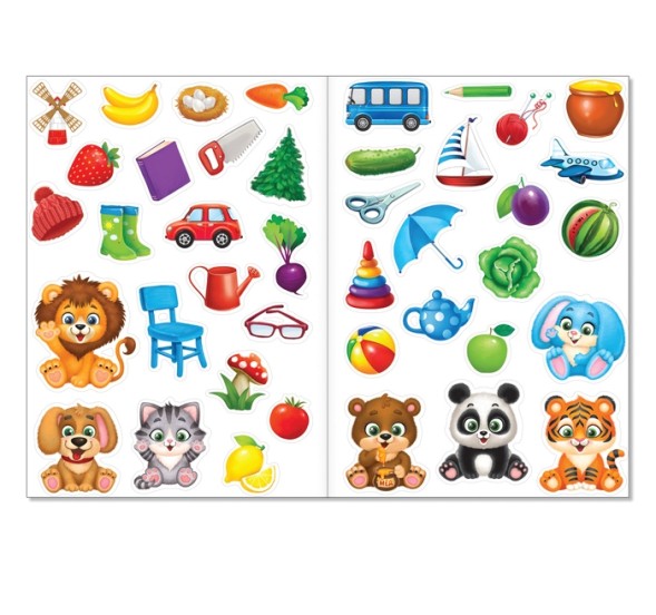 Наклейки многоразовые «Загадки обо всём», формат А4