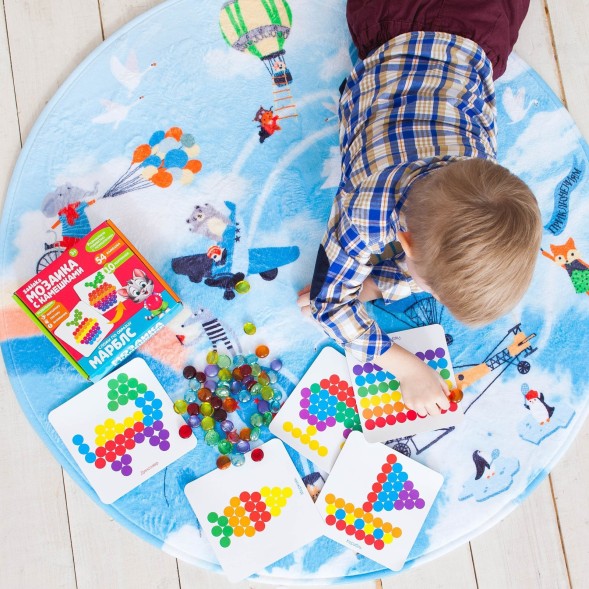 Марблс «Игра с камешками: Собери по образцу»