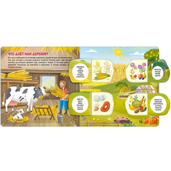 В деревне. Книжки с окошками