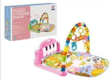 Развивающий коврик с игровым комплексом и пианино, розовый