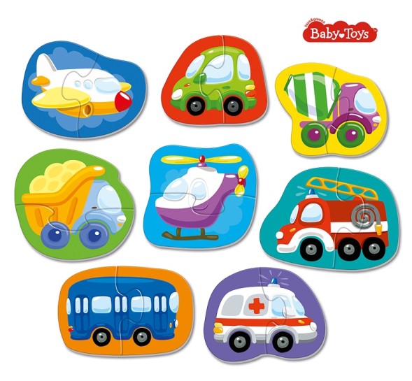 Контурные пазлы Половинки «Транспорт»