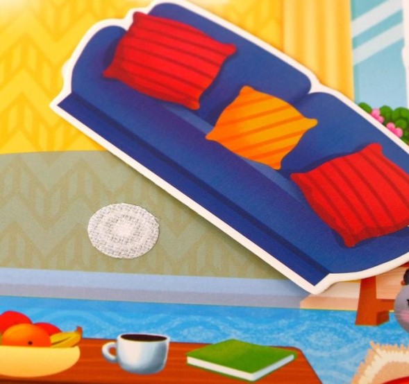 Книжка с липучками «Мой дом» 12 стр.