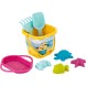 Песочный набор «Миньоны» ведерко, ситечко, совочек, грабельки, 4 формы, МИКС