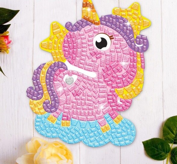 Мозаика стикерная форменная "Единорог"