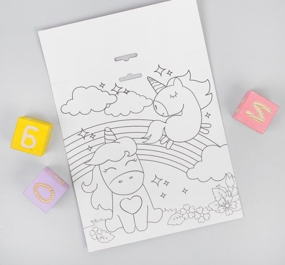 Мозаика стикерная форменная "Единорог"