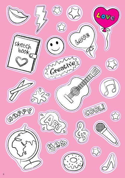 Активити - наклейки для девочек (Раскрась и Наклей!)