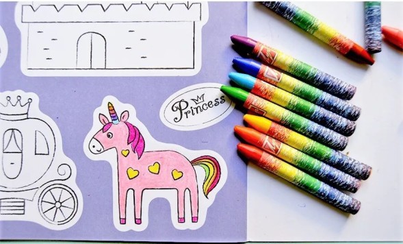 Активити - наклейки для девочек (Раскрась и Наклей!)