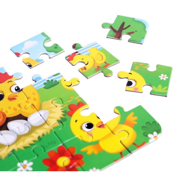 Пазл 4 в 1 «Ферма»