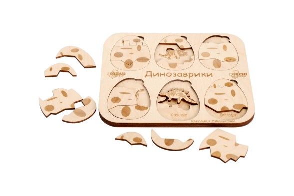 Игра сортер-пазл «Динозаврики»