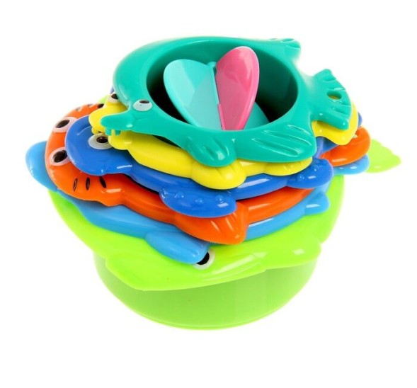 Развивающая игрушка «Пирамида», 6 предметов, МИКС