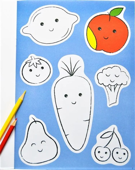 Активити - наклейки для малышей (Раскрась и Наклей!)