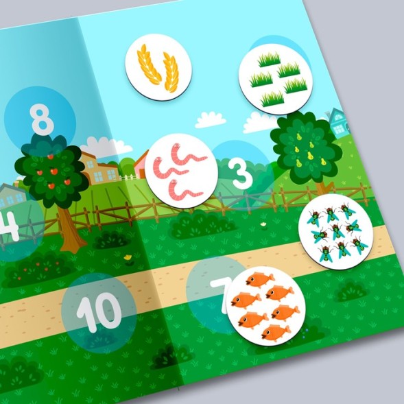 Магнитный набор "Синий трактор"