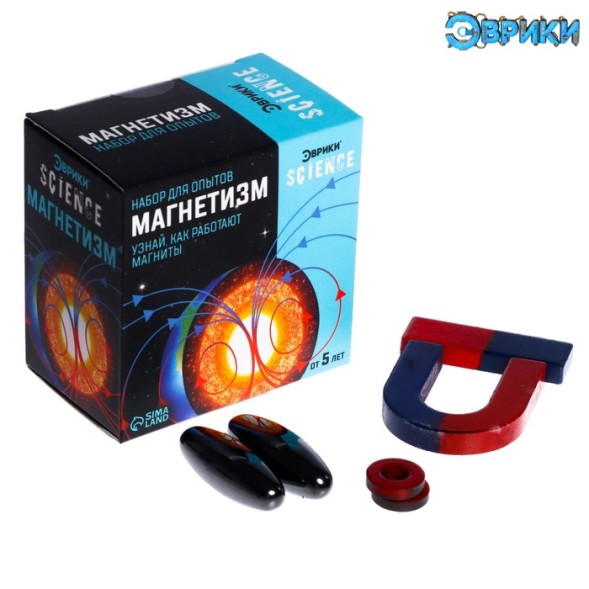 Набор для опытов «Магнетизм»- УЦЕНКА, 1 магнит поломан