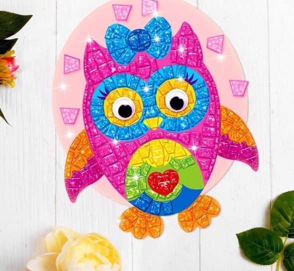 Мозаика стикерная форменная "Совушка"