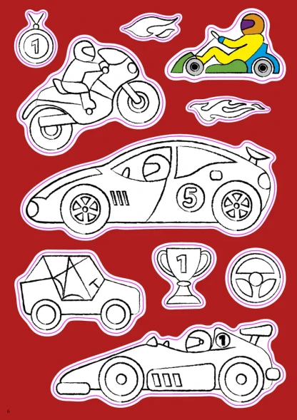 Активити - наклейки для мальчиков (Раскрась и Наклей!)