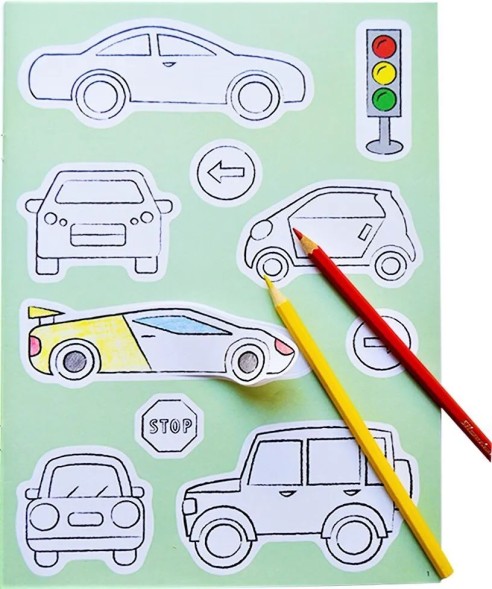 Активити - наклейки для мальчиков (Раскрась и Наклей!)