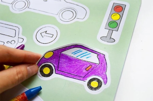 Активити - наклейки для мальчиков (Раскрась и Наклей!)