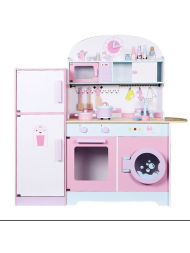 Детская деревянная кухня 101*101 см с аксессуарами