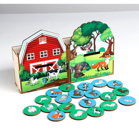 Сортер «Животные леса и фермы»