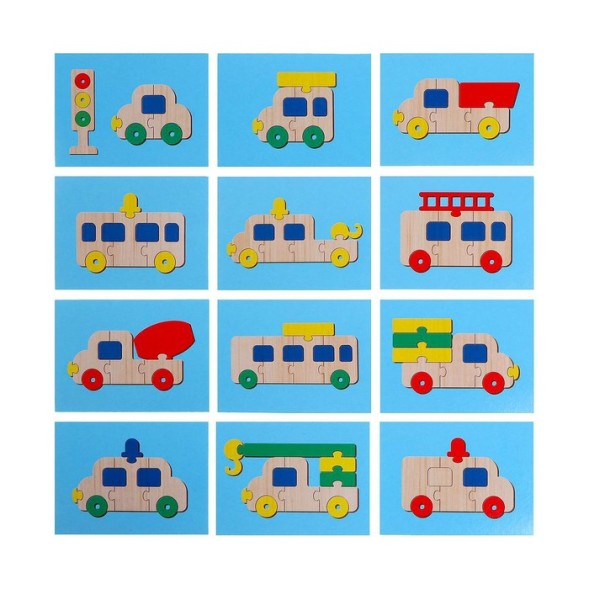 Пазл конструктор «Автотранспорт», Десятое королевство