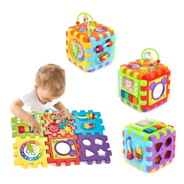 Развивающий центр Жирафики сортер конструктор для малышей лабиринт мегакуб