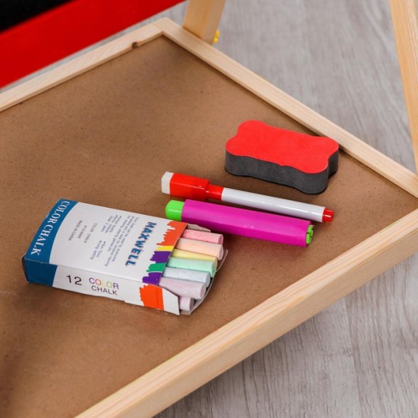 Детский двухсторонний мольберт, 70×40×35 см