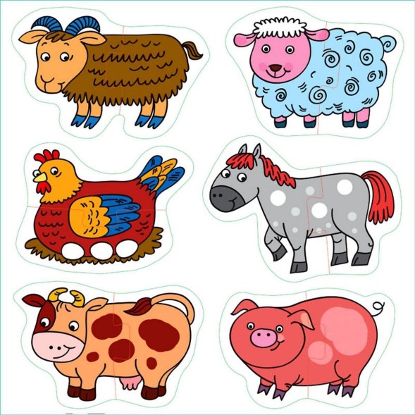 Напольный пазл-мозаика «На ферме»