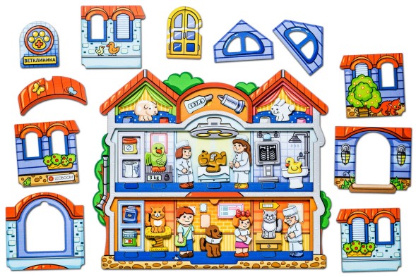 Пазл деревянный &quot;Ветеринарная клиника&quot;