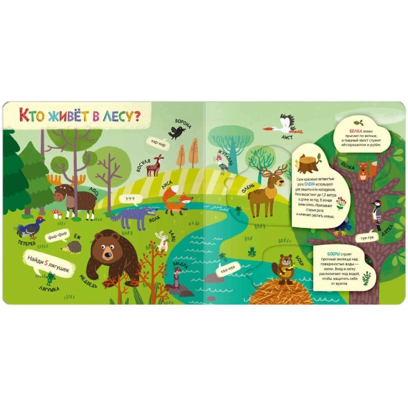 Мир животных. Книжки с окошками