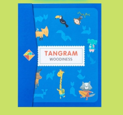 Танграм на магнитах с заданиями