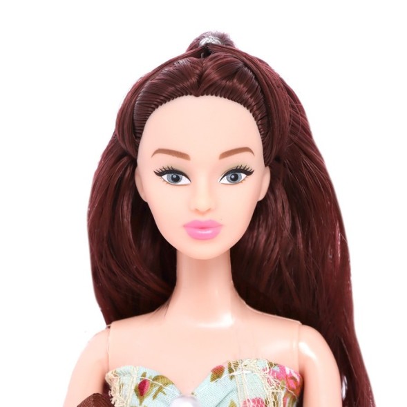 Кукла-модель «Нежные мечты» с велосипедом