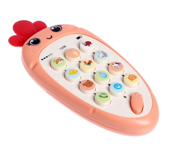 Музыкальный телефон «Крошка-Моркошка», свет, звук