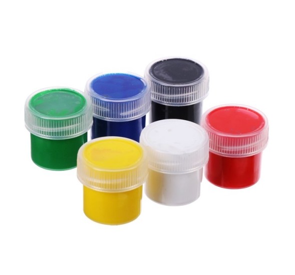 Краски пальчиковые 6 цветов х 20 мл Calligrata, для детей от 3-х лет