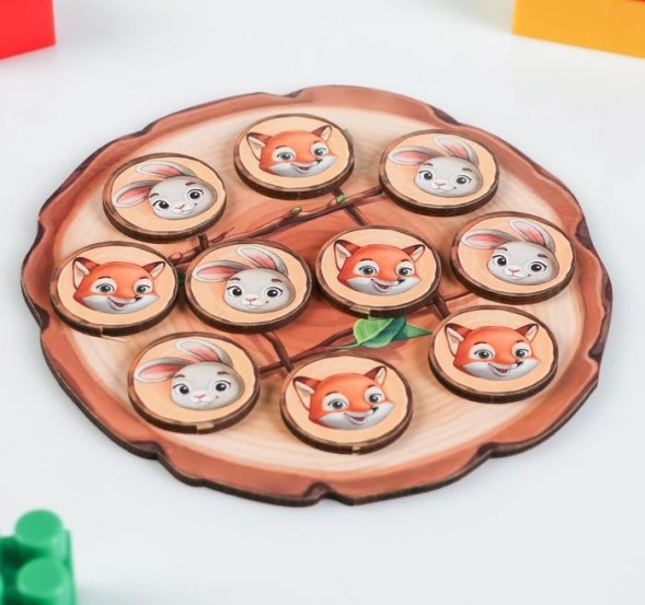 Крестики-нолики "Лисички и зайчики"