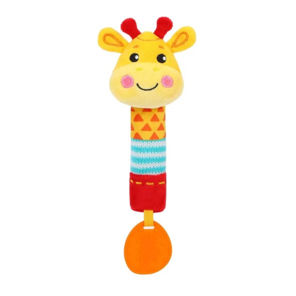 Пищалка Жирафики с силиконовым прорезывателем