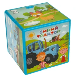 Интерактивный кубик СИНИЙ ТРАКТОР 50 стихов, песен и звуков, Умка