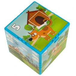 Интерактивный кубик СИНИЙ ТРАКТОР 50 стихов, песен и звуков, Умка