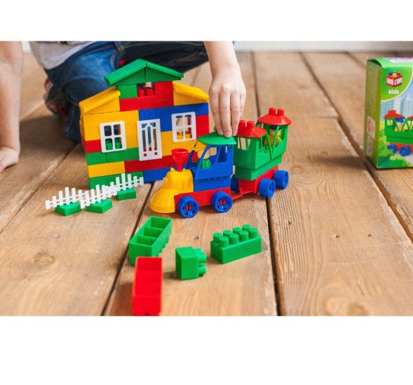 Конструктор &quot;МОЙ ГОРОД: ЖД станция, 68 деталей