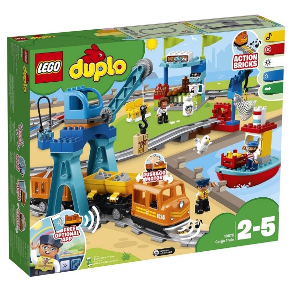 Конструктор Lego Duplo Town Грузовой поезд 10875