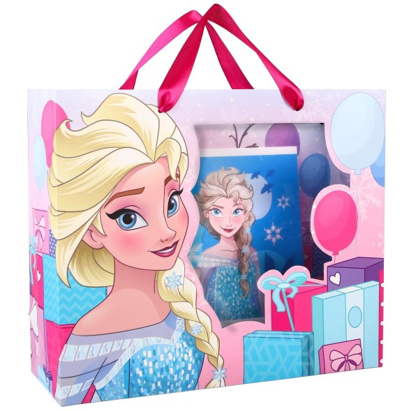 Пакет подарочный с пластиковым окном, 31х26х11 см, Холодное сердце