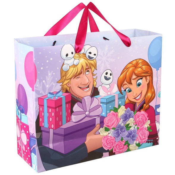 Пакет подарочный с пластиковым окном, 31х26х11 см, Холодное сердце