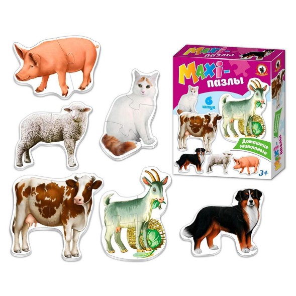 Макси-пазлы «Домашние животные»