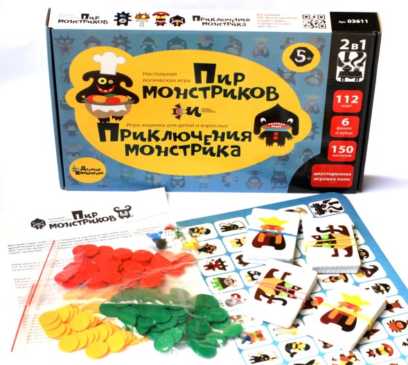 Настольная игра 2 в 1 «Пир монстриков. Приключения монстрика». Десятое королевство